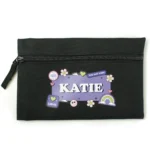 P0710L20 Personalised 'Good Vibes' Black Pencil Case 4