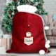 P0510J53 Personalised Gonk Family (Young Boy) Red Luxury Pom Pom Christmas Sack